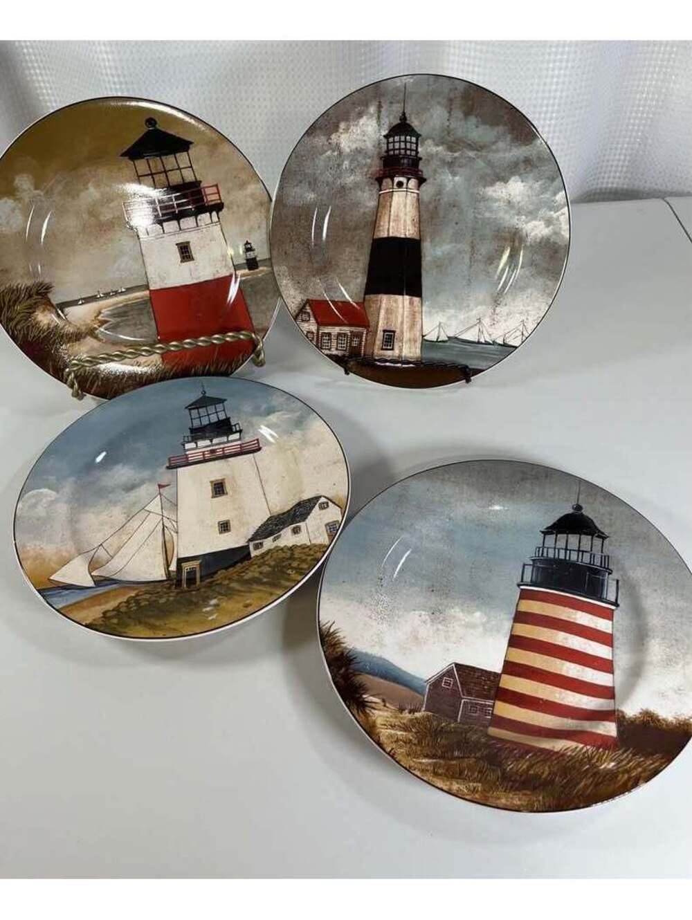 Sakura David Carter Brown Collection “By The Sea” lighthouse plates